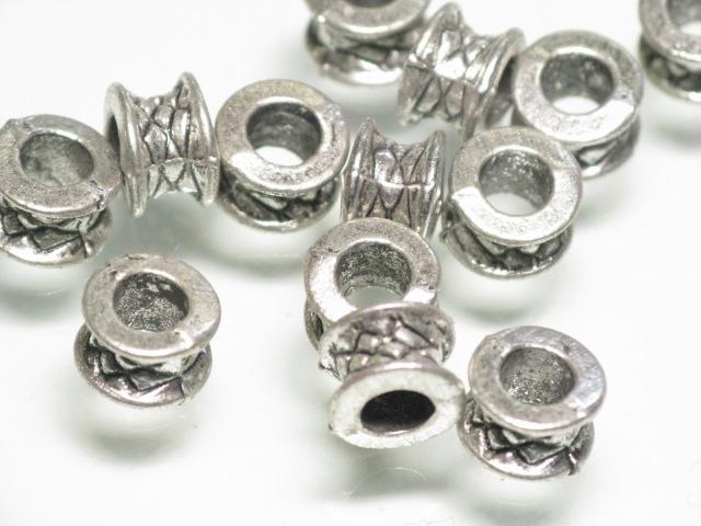 | TOKO-BEADS |CM224P-07 メタルビーズ（50個パック） 7mmとんぼ玉,ビーズ,トンボ玉,アジア,インド,エスニック,手作り,パーツ,アクセサリー