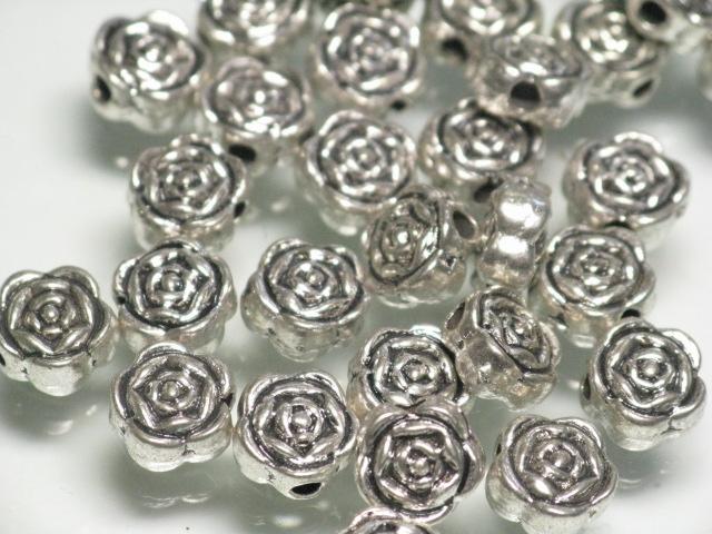 | TOKO-BEADS |CM224P-09 メタルビーズ（50個パック） 6.3mmとんぼ玉,ビーズ,トンボ玉,アジア,インド,エスニック,手作り,パーツ,アクセサリー