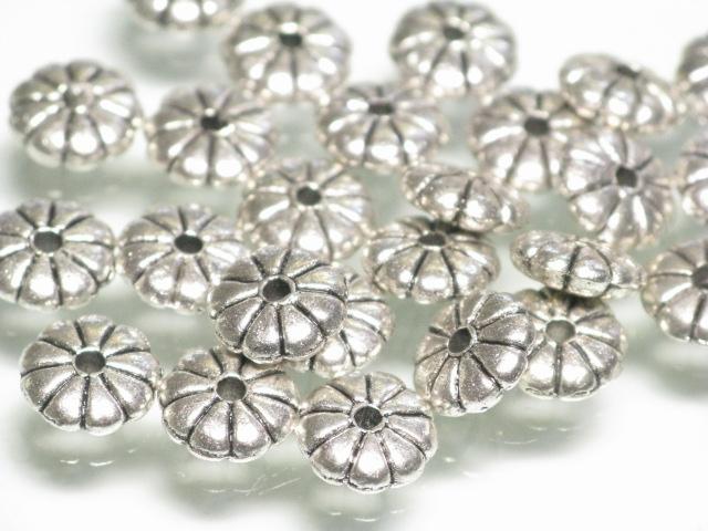 TOKO-BEADS CM224-14P Metal bead (50pcs) 7mm CM224-14P メタルビーズ（50個パック） 7mm Asian bead & African bead  Handmade,Lampeork,bead,asia,india,ethnic,parts,accessory,beads とんぼ玉,ビーズ,トンボ玉,アジア,インド,エスニック,手作り,パーツ,アクセサリー