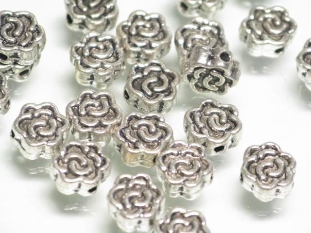 | TOKO-BEADS |CM224P-15 メタルビーズ（50個パック） 7mmとんぼ玉,ビーズ,トンボ玉,アジア,インド,エスニック,手作り,パーツ,アクセサリー