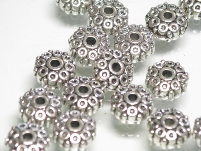TOKO-BEADS CM224-32P Metal bead (50pcs) 8.5mm CM224-32P メタルビーズ（50個パック） 8.5mm Asian bead & African bead  Handmade,Lampeork,bead,asia,india,ethnic,parts,accessory,beads とんぼ玉,ビーズ,トンボ玉,アジア,インド,エスニック,手作り,パーツ,アクセサリー
