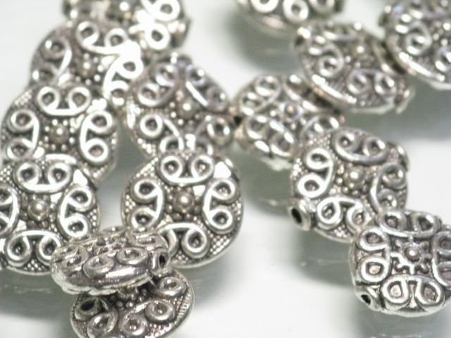 | TOKO-BEADS |CM224P-39 メタルビーズ（50個パック） 10.5mmとんぼ玉,ビーズ,トンボ玉,アジア,インド,エスニック,手作り,パーツ,アクセサリー