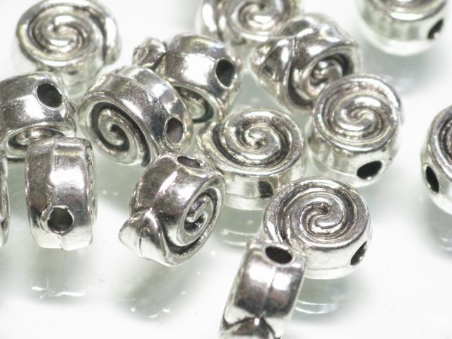 | TOKO-BEADS |CM224P-42 メタルビーズ（50個パック） 8.2mmとんぼ玉,ビーズ,トンボ玉,アジア,インド,エスニック,手作り,パーツ,アクセサリー