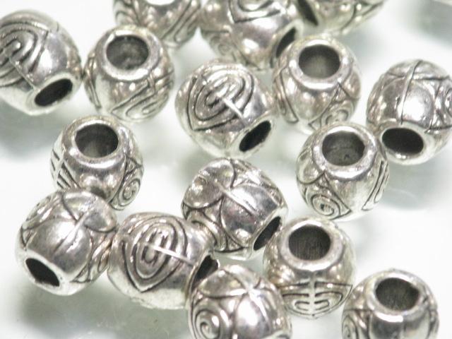 | TOKO-BEADS |CM224P-48 メタルビーズ（50個パック） 8mmとんぼ玉,ビーズ,トンボ玉,アジア,インド,エスニック,手作り,パーツ,アクセサリー