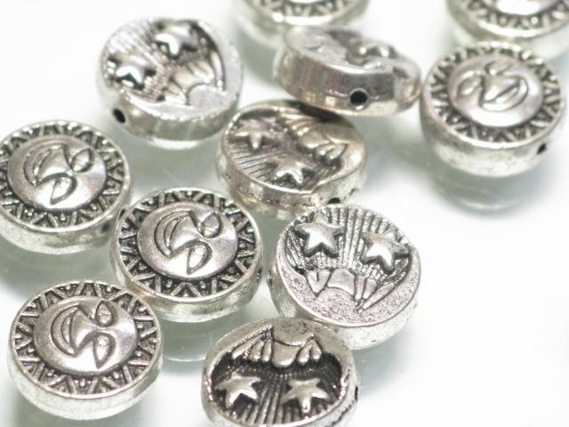 TOKO-BEADS CM224-55P Metal bead (50pcs) 12.3mm CM224-55P メタルビーズ（50個パック） 12.3mm Asian bead & African bead  Handmade,Lampeork,bead,asia,india,ethnic,parts,accessory,beads とんぼ玉,ビーズ,トンボ玉,アジア,インド,エスニック,手作り,パーツ,アクセサリー
