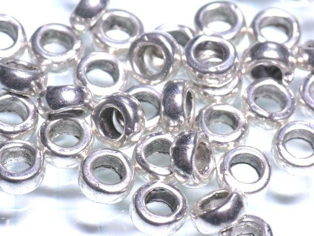 | TOKO-BEADS |CM224P-63 メタルビーズ（50個パック） 6.5mmとんぼ玉,ビーズ,トンボ玉,アジア,インド,エスニック,手作り,パーツ,アクセサリー