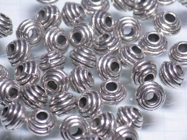 TOKO-BEADS CM224-64P Metal bead (50pcs) 6mm CM224-64P メタルビーズ（50個パック） 6mm Asian bead & African bead  Handmade,Lampeork,bead,asia,india,ethnic,parts,accessory,beads とんぼ玉,ビーズ,トンボ玉,アジア,インド,エスニック,手作り,パーツ,アクセサリー