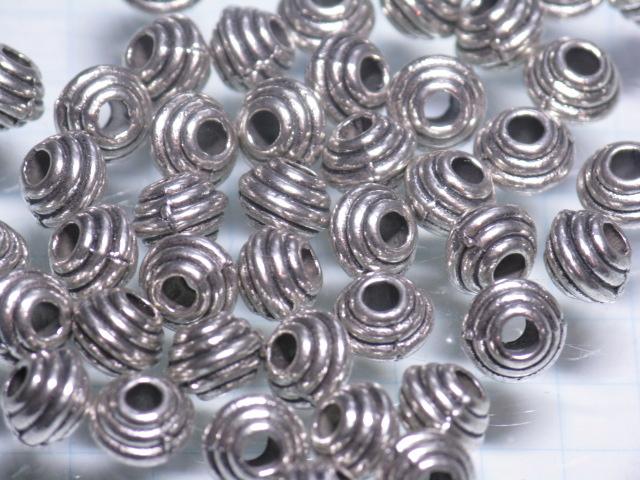 | TOKO-BEADS |CM224P-64 メタルビーズ（50個パック） 6mmとんぼ玉,ビーズ,トンボ玉,アジア,インド,エスニック,手作り,パーツ,アクセサリー