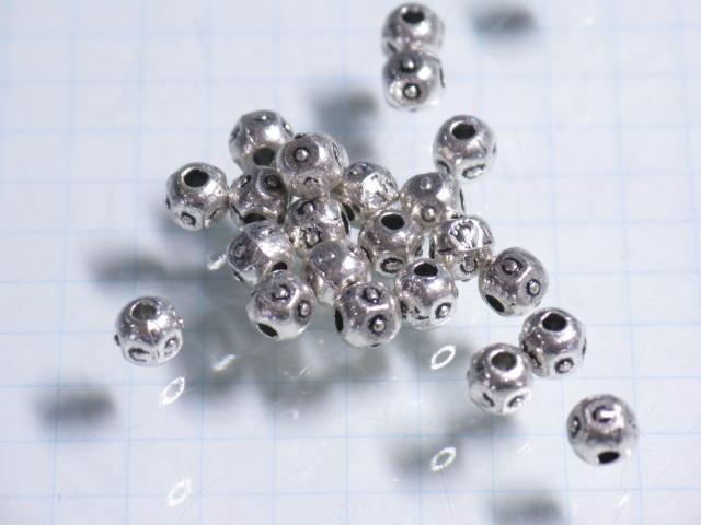 TOKO-BEADS CM225-40P Metal bead (50pcs) 4mm CM225-40P メタルビーズ（50個パック） 4mm Asian bead & African bead  Handmade,Lampeork,bead,asia,india,ethnic,parts,accessory,beads とんぼ玉,ビーズ,トンボ玉,アジア,インド,エスニック,手作り,パーツ,アクセサリー