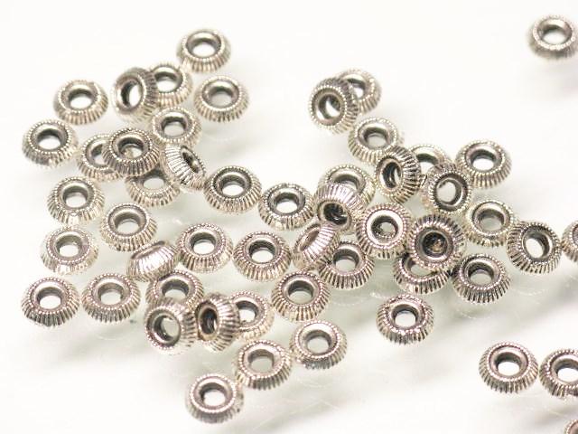 | TOKO-BEADS |CM225P-44 メタルビーズ（50個パック） 4.5mmとんぼ玉,ビーズ,トンボ玉,アジア,インド,エスニック,手作り,パーツ,アクセサリー