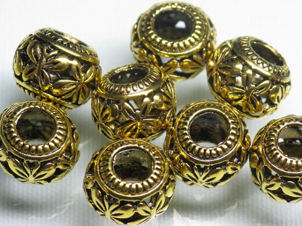 TOKO-BEADS CM225-74P Metal bead (50pcs) 11mm CM225-74P メタルビーズ（50個パック） 11mm Asian bead & African bead  Handmade,Lampeork,bead,asia,india,ethnic,parts,accessory,beads とんぼ玉,ビーズ,トンボ玉,アジア,インド,エスニック,手作り,パーツ,アクセサリー