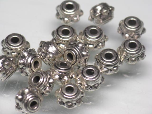 | TOKO-BEADS |CM225P-85 メタルビーズ（50個パック） 7mmとんぼ玉,ビーズ,トンボ玉,アジア,インド,エスニック,手作り,パーツ,アクセサリー