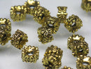 TOKO-BEADS CM225-90P Metal bead (50pcs) 7mm CM225-90P メタルビーズ（50個パック） 7mm Asian bead & African bead  Handmade,Lampeork,bead,asia,india,ethnic,parts,accessory,beads とんぼ玉,ビーズ,トンボ玉,アジア,インド,エスニック,手作り,パーツ,アクセサリー