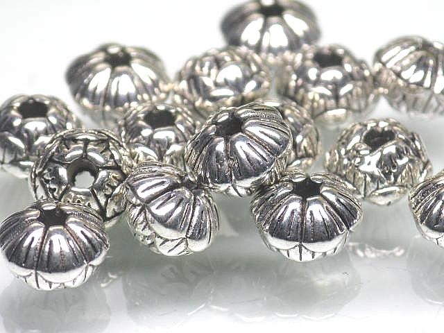 | TOKO-BEADS |CM226P-08 メタルビーズ（50個パック） 7.5mmとんぼ玉,ビーズ,トンボ玉,アジア,インド,エスニック,手作り,パーツ,アクセサリー