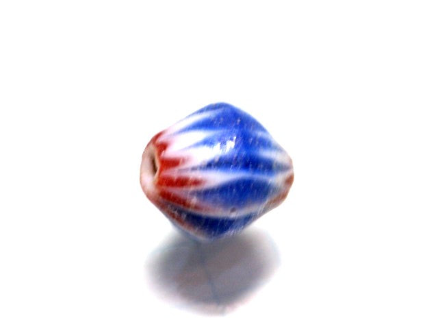 TOKO-BEADS CV024 Chevron bead 9mm CV024 現代シェブロンビーズ 9mm Asian bead & African bead  Handmade,Lampeork,bead,asia,india,ethnic,parts,accessory,beads とんぼ玉,ビーズ,トンボ玉,アジア,インド,エスニック,手作り,パーツ,アクセサリー
