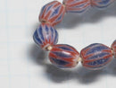 TOKO-BEADS CV102 Chevron bead (strand) 6~7mm CV102 シェブロンビーズ（連） 6~7mm Asian bead & African bead  Handmade,Lampeork,bead,asia,india,ethnic,parts,accessory,beads とんぼ玉,ビーズ,トンボ玉,アジア,インド,エスニック,手作り,パーツ,アクセサリー