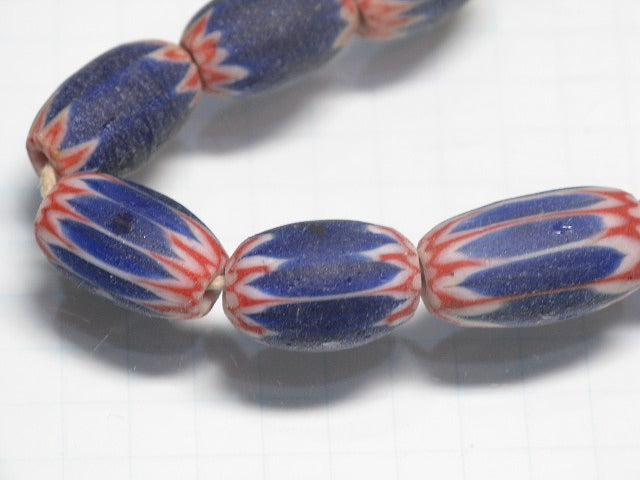TOKO-BEADS CV104 Chevron bead (strand) 6~11mm CV104 シェブロンビーズ（連） 6~11mm Asian bead & African bead  Handmade,Lampeork,bead,asia,india,ethnic,parts,accessory,beads とんぼ玉,ビーズ,トンボ玉,アジア,インド,エスニック,手作り,パーツ,アクセサリー