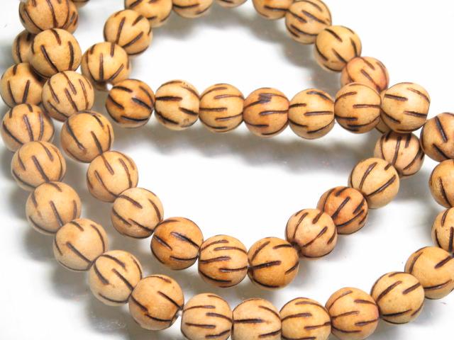 | TOKO-BEADS |CW002P ウッドビーズ（10個パック） 10mmとんぼ玉,ビーズ,トンボ玉,アジア,インド,エスニック,手作り,パーツ,アクセサリー