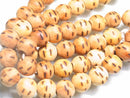 TOKO-BEADS CW004P Wooden bead (10pcs) 12.5mm CW004P ウッドビーズ（10個パック） 12.5mm Asian bead & African bead  Handmade,Lampeork,bead,asia,india,ethnic,parts,accessory,beads とんぼ玉,ビーズ,トンボ玉,アジア,インド,エスニック,手作り,パーツ,アクセサリー