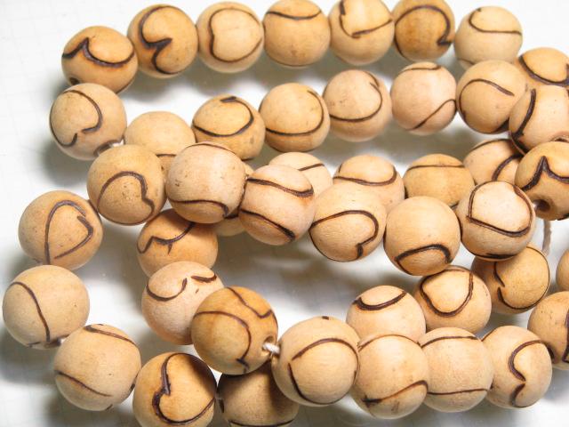 | TOKO-BEADS |CW006P ウッドビーズ（10個パック） 14mmとんぼ玉,ビーズ,トンボ玉,アジア,インド,エスニック,手作り,パーツ,アクセサリー