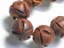 TOKO-BEADS CW009P Wooden bead (10pcs) 14mm CW009P ウッドビーズ（10個パック） 14mm Asian bead & African bead  Handmade,Lampeork,bead,asia,india,ethnic,parts,accessory,beads とんぼ玉,ビーズ,トンボ玉,アジア,インド,エスニック,手作り,パーツ,アクセサリー