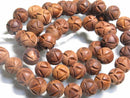 TOKO-BEADS CW009P Wooden bead (10pcs) 14mm CW009P ウッドビーズ（10個パック） 14mm Asian bead & African bead  Handmade,Lampeork,bead,asia,india,ethnic,parts,accessory,beads とんぼ玉,ビーズ,トンボ玉,アジア,インド,エスニック,手作り,パーツ,アクセサリー