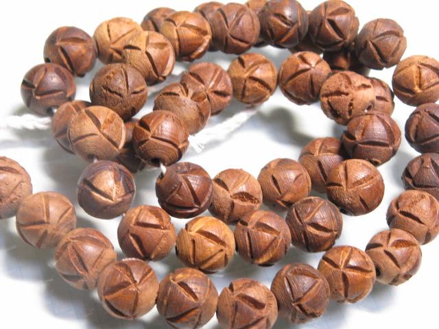 | TOKO-BEADS |CW009P ウッドビーズ（10個パック） 14mmとんぼ玉,ビーズ,トンボ玉,アジア,インド,エスニック,手作り,パーツ,アクセサリー