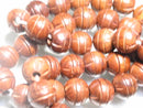 TOKO-BEADS CW011P Wooden bead (10pcs) 15mm CW011P ウッドビーズ（10個パック） 15mm Asian bead & African bead  Handmade,Lampeork,bead,asia,india,ethnic,parts,accessory,beads とんぼ玉,ビーズ,トンボ玉,アジア,インド,エスニック,手作り,パーツ,アクセサリー