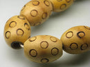 TOKO-BEADS CW019P Wooden bead (10pcs) 18mm CW019P ウッドビーズ（10個パック） 18mm Asian bead & African bead  Handmade,Lampeork,bead,asia,india,ethnic,parts,accessory,beads とんぼ玉,ビーズ,トンボ玉,アジア,インド,エスニック,手作り,パーツ,アクセサリー