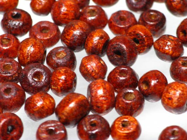 | TOKO-BEADS |CW053P ウッドシードビーズ（3g） 6mmとんぼ玉,ビーズ,トンボ玉,アジア,インド,エスニック,手作り,パーツ,アクセサリー