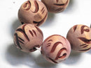TOKO-BEADS CW059P Wooden bead (10pcs) 18mm CW059P ウッドビーズ（10個パック） 18mm Asian bead & African bead  Handmade,Lampeork,bead,asia,india,ethnic,parts,accessory,beads とんぼ玉,ビーズ,トンボ玉,アジア,インド,エスニック,手作り,パーツ,アクセサリー