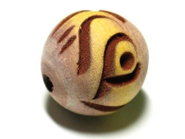 TOKO-BEADS CW059 Wooden bead 18mm CW059 ウッドビーズ 18mm Asian bead & African bead  Handmade,Lampeork,bead,asia,india,ethnic,parts,accessory,beads とんぼ玉,ビーズ,トンボ玉,アジア,インド,エスニック,手作り,パーツ,アクセサリー