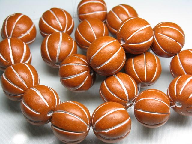 TOKO-BEADS CZ020-01N Clay bead 20mm CZ020-01N クレイビーズ 20mm Asian bead & African bead  Handmade,Lampeork,bead,asia,india,ethnic,parts,accessory,beads とんぼ玉,ビーズ,トンボ玉,アジア,インド,エスニック,手作り,パーツ,アクセサリー