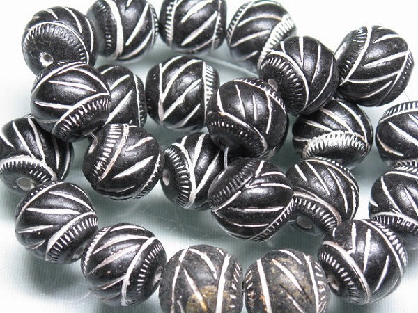 TOKO-BEADS CZ027-01N Clay bead(strand)  18mm CZ027-01N インドクレイビーズ（連） 18mm Asian bead & African bead  Handmade,Lampeork,bead,asia,india,ethnic,parts,accessory,beads とんぼ玉,ビーズ,トンボ玉,アジア,インド,エスニック,手作り,パーツ,アクセサリー