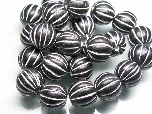 TOKO-BEADS CZ035-02N Clay bead(strand)  16mm CZ035-02N インドクレイビーズ（連） 16mm Asian bead & African bead  Handmade,Lampeork,bead,asia,india,ethnic,parts,accessory,beads とんぼ玉,ビーズ,トンボ玉,アジア,インド,エスニック,手作り,パーツ,アクセサリー