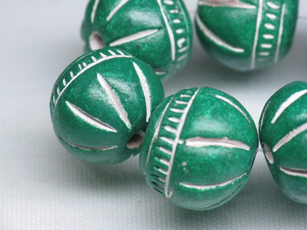 TOKO-BEADS CZ035-12N Clay bead(strand)  15mm CZ035-12N インドクレイビーズ（連） 15mm Asian bead & African bead  Handmade,Lampeork,bead,asia,india,ethnic,parts,accessory,beads とんぼ玉,ビーズ,トンボ玉,アジア,インド,エスニック,手作り,パーツ,アクセサリー