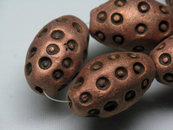 TOKO-BEADS CZ035-27N Clay bead(strand)  19mm CZ035-27N インドクレイビーズ（連） 19mm Asian bead & African bead  Handmade,Lampeork,bead,asia,india,ethnic,parts,accessory,beads とんぼ玉,ビーズ,トンボ玉,アジア,インド,エスニック,手作り,パーツ,アクセサリー