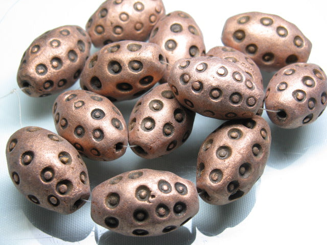 TOKO-BEADS CZ035-27N Clay bead(strand)  19mm CZ035-27N インドクレイビーズ（連） 19mm Asian bead & African bead  Handmade,Lampeork,bead,asia,india,ethnic,parts,accessory,beads とんぼ玉,ビーズ,トンボ玉,アジア,インド,エスニック,手作り,パーツ,アクセサリー