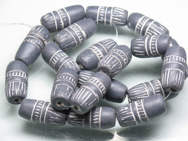 | TOKO-BEADS |CZ035N-28 インドクレイビーズ（連） 9mmとんぼ玉,ビーズ,トンボ玉,アジア,インド,エスニック,手作り,パーツ,アクセサリー