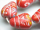 TOKO-BEADS CZ035-32N Clay bead(strand)  18mm CZ035-32N インドクレイビーズ（連） 18mm Asian bead & African bead  Handmade,Lampeork,bead,asia,india,ethnic,parts,accessory,beads とんぼ玉,ビーズ,トンボ玉,アジア,インド,エスニック,手作り,パーツ,アクセサリー