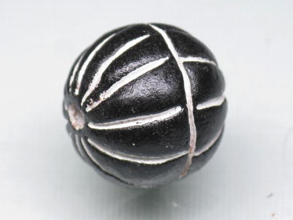 TOKO-BEADS CZ035-03S Clay bead 16mm CZ035-03S インドクレイビーズ 16mm Asian bead & African bead  Handmade,Lampeork,bead,asia,india,ethnic,parts,accessory,beads とんぼ玉,ビーズ,トンボ玉,アジア,インド,エスニック,手作り,パーツ,アクセサリー