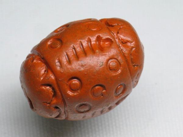 TOKO-BEADS CZ035-21S Clay bead 17mm CZ035-21S インドクレイビーズ 17mm Asian bead & African bead  Handmade,Lampeork,bead,asia,india,ethnic,parts,accessory,beads とんぼ玉,ビーズ,トンボ玉,アジア,インド,エスニック,手作り,パーツ,アクセサリー