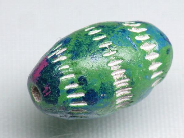 TOKO-BEADS CZ035-23S Clay bead 12mm CZ035-23S インドクレイビーズ 12mm Asian bead & African bead  Handmade,Lampeork,bead,asia,india,ethnic,parts,accessory,beads とんぼ玉,ビーズ,トンボ玉,アジア,インド,エスニック,手作り,パーツ,アクセサリー