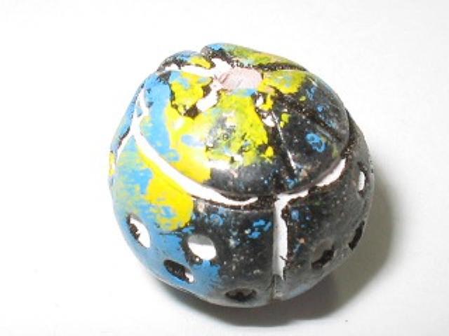 TOKO-BEADS CZ065 Clay bead 18mm CZ065 クレイビーズ 18mm Asian bead & African bead  Handmade,Lampeork,bead,asia,india,ethnic,parts,accessory,beads とんぼ玉,ビーズ,トンボ玉,アジア,インド,エスニック,手作り,パーツ,アクセサリー