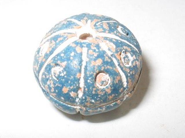 TOKO-BEADS CZ085 Clay bead 19.5mm CZ085 クレイビーズ 19.5mm Asian bead & African bead  Handmade,Lampeork,bead,asia,india,ethnic,parts,accessory,beads とんぼ玉,ビーズ,トンボ玉,アジア,インド,エスニック,手作り,パーツ,アクセサリー