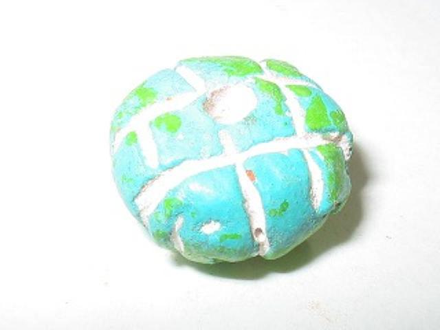 TOKO-BEADS CZ086 Clay bead 17mm CZ086 クレイビーズ 17mm Asian bead & African bead  Handmade,Lampeork,bead,asia,india,ethnic,parts,accessory,beads とんぼ玉,ビーズ,トンボ玉,アジア,インド,エスニック,手作り,パーツ,アクセサリー