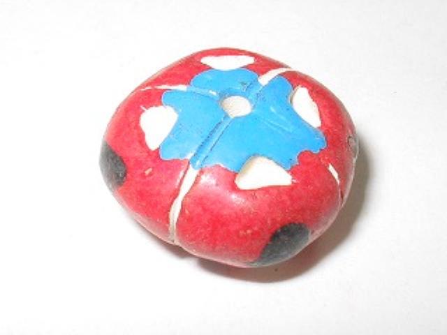 TOKO-BEADS CZ087 Clay bead 20mm CZ087 クレイビーズ 20mm Asian bead & African bead  Handmade,Lampeork,bead,asia,india,ethnic,parts,accessory,beads とんぼ玉,ビーズ,トンボ玉,アジア,インド,エスニック,手作り,パーツ,アクセサリー