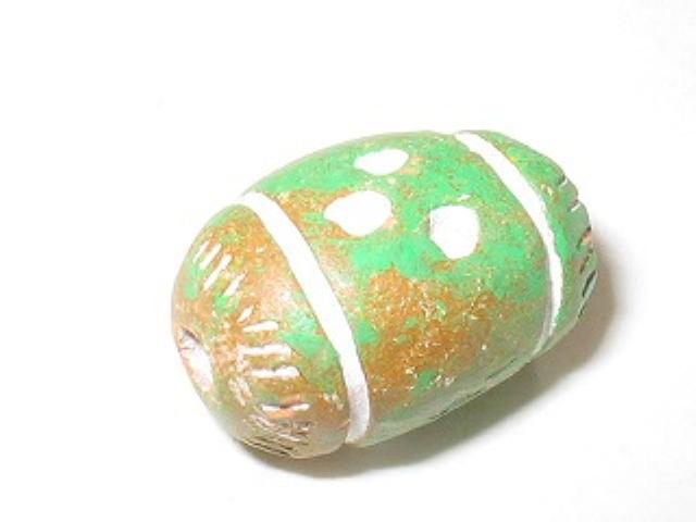 TOKO-BEADS CZ119 Clay bead 13.5mm CZ119 クレイビーズ 13.5mm Asian bead & African bead  Handmade,Lampeork,bead,asia,india,ethnic,parts,accessory,beads とんぼ玉,ビーズ,トンボ玉,アジア,インド,エスニック,手作り,パーツ,アクセサリー