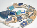 TOKO-BEADS DZ019N-05 Old Pottery bead (strand) 15~30mm DZ019N-05 古陶片ビーズ（連） 15~30mm Asian bead & African bead  Handmade,Lampeork,bead,asia,india,ethnic,parts,accessory,beads とんぼ玉,ビーズ,トンボ玉,アジア,インド,エスニック,手作り,パーツ,アクセサリー