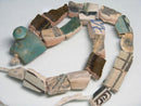 TOKO-BEADS DZ019N-06 Old Pottery bead (strand) 9~27mm DZ019N-06 古陶片ビーズ（連） 9~27mm Asian bead & African bead  Handmade,Lampeork,bead,asia,india,ethnic,parts,accessory,beads とんぼ玉,ビーズ,トンボ玉,アジア,インド,エスニック,手作り,パーツ,アクセサリー